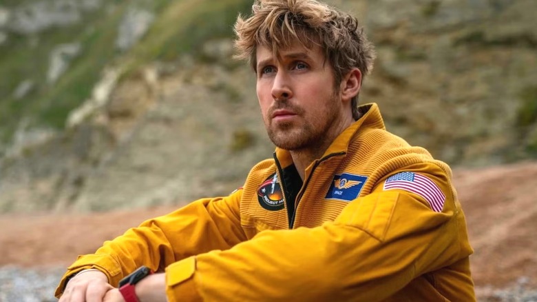 Ryland Grace looks curious about something offscreen in Project Hail Mary