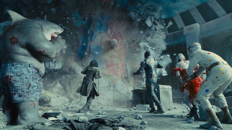 The Suicide Squad Starro explosion 