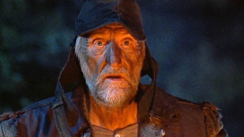 Old man looks scared in The Blob (1988)