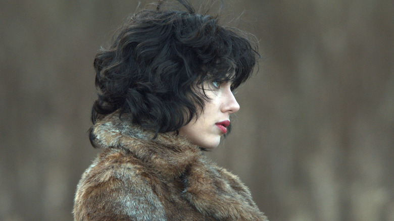 The Woman (Scarlett Johansson) confronts a being in Under the Skin