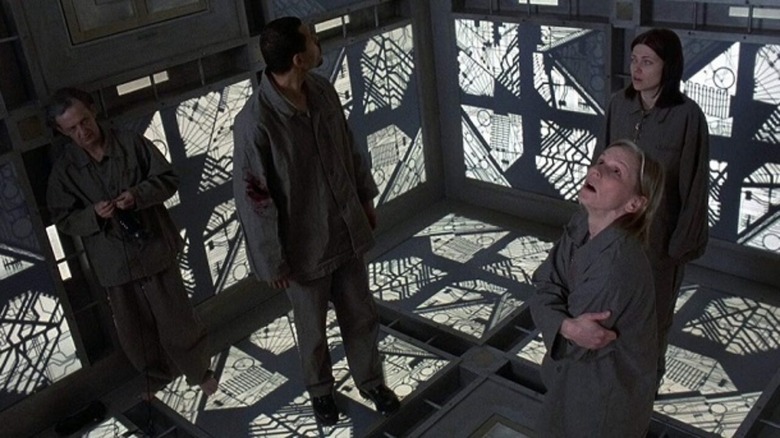 A still from 1997's The Cube