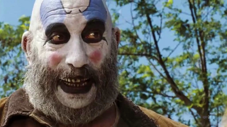 Captain Spaulding is a creepy looking clown in The Devil's Rejects