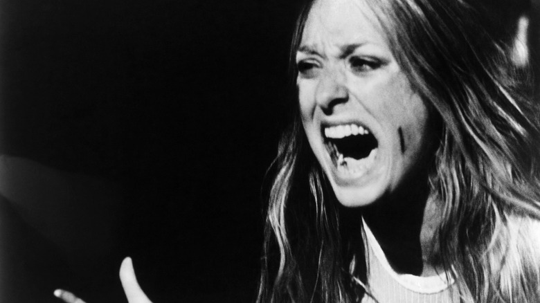 Marilyn Burns as Sally Hardesty in the Texas Chain Saw Massacre