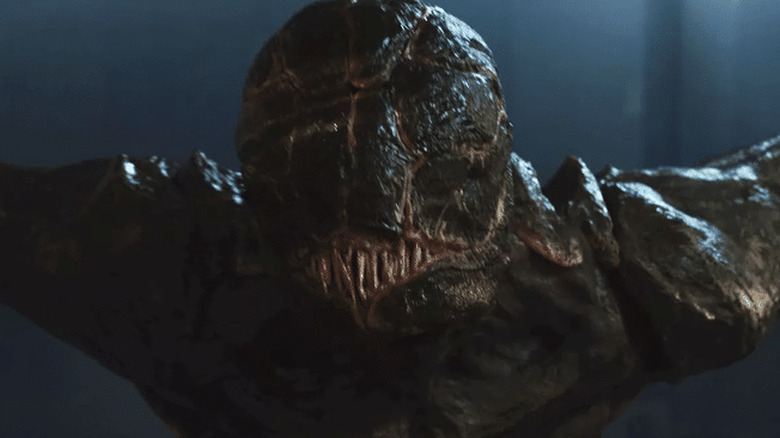 Close up of a Death Angel, face opening in A Quiet Place