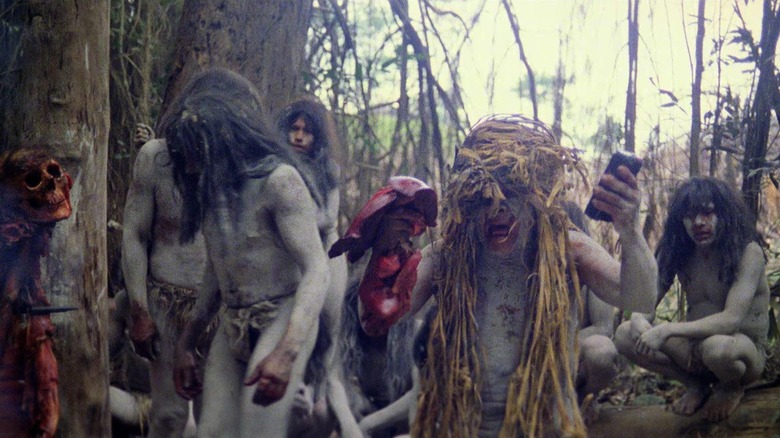 An Indigenous cannibal tribe performs a ceremony