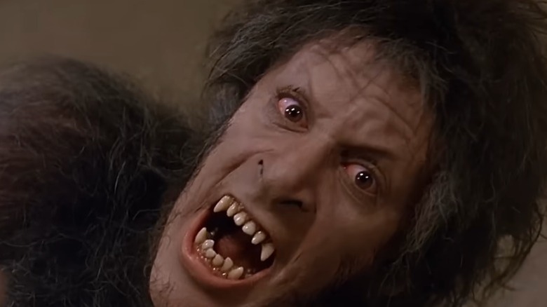 Actor David Naughton mid-werewolf transformation.
