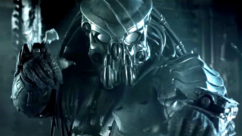 Predator in a fighting stance