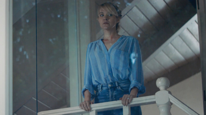 Brea Grant looking warily