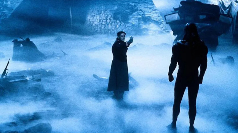 The Keep The soldier confronts the monster