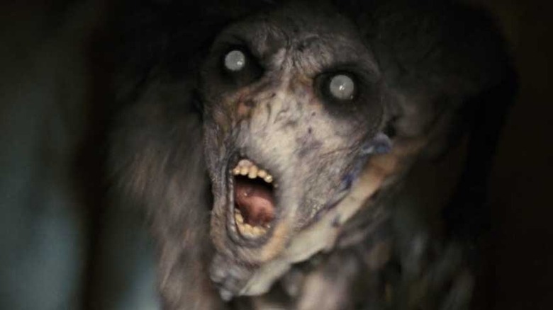 white eyed creature shrieks 