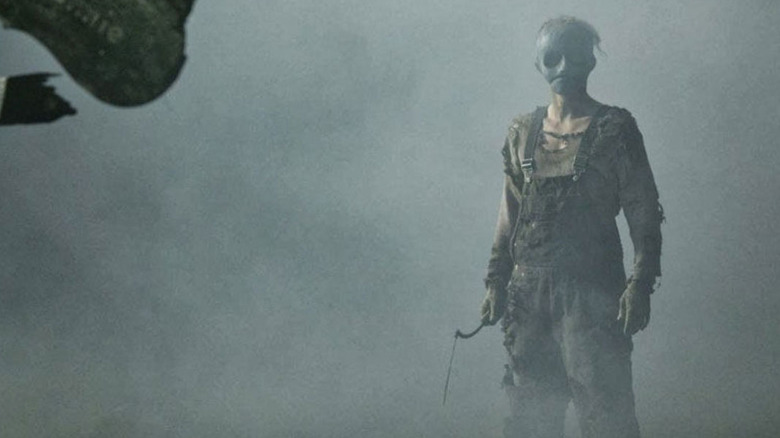 Leslie Vernon standing in fog