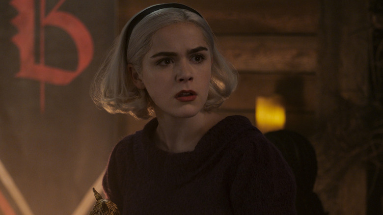Kiernan Shipka as Sabrina Spellman in Chilling Adventures of Sabrina