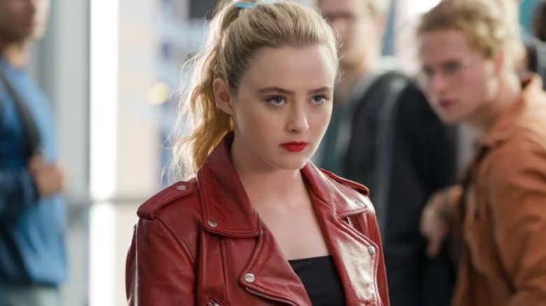 Millie in the school hallway
