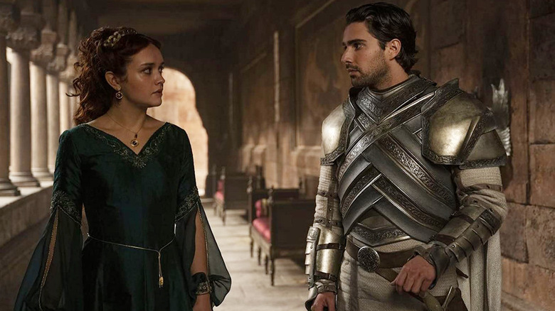 Olivia Cooke and Fabien Frankel in House of the Dragon