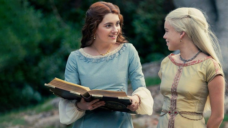 Milly Alcock and Emily Carey in House of the Dragon