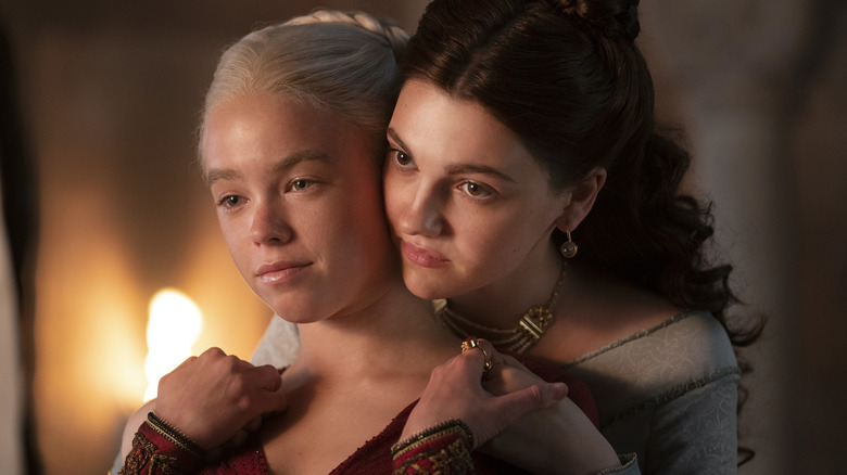 Milly Alcock and Emily Carey in House of the Dragon