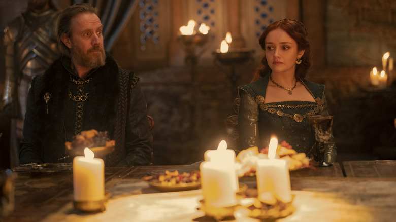 Rhys Ifans and Olivia Cooke in House of The Dragon