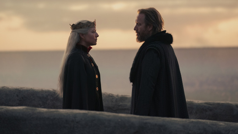Emma D'Arcy and Rhys Ifans in House of The Dragon