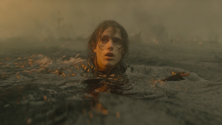 Jace in the water in the Battle of the Gullet