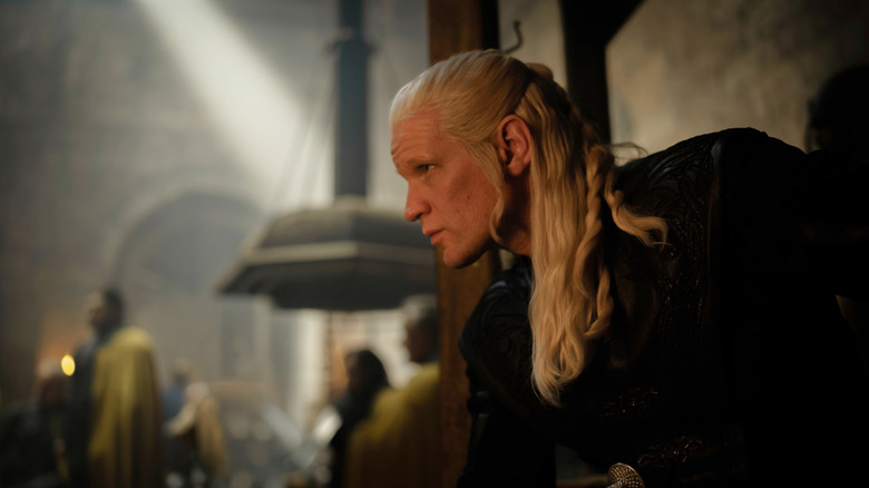 Daemon looking across a room in concern in House of the Dragon