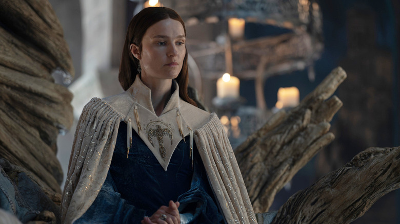 Amanda Collin as Jeyne Arryn being very judgemental in House of the Dragon