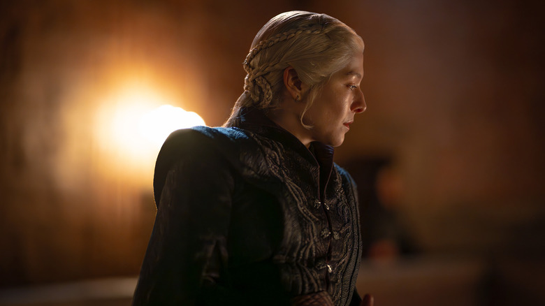 Rhaenyra looks lost in thought in House of the Dragon