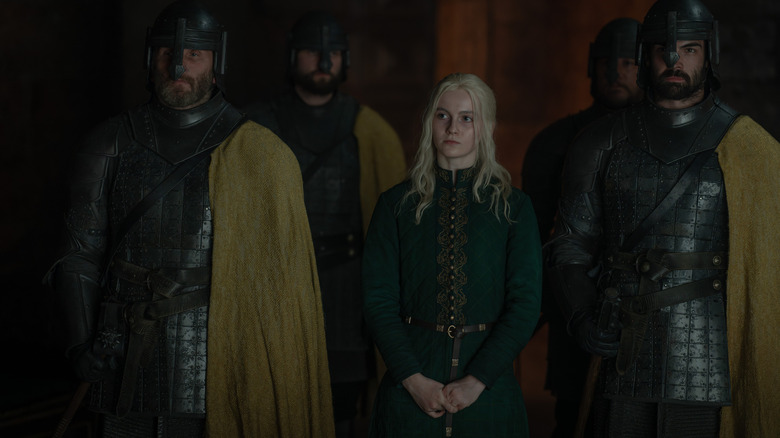 Charlie Gordon as the decoy Daeron Targaryen held captive by four soldiers in House of the Dragon