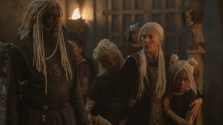 Eve Best and Steve Toussaint in House of the Dragon
