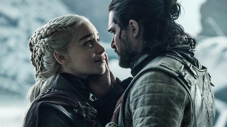 Emilia Clarke and Kit Harington in Game of Thrones season 8