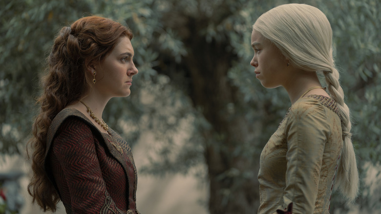 Emily Carey and Milly Alcock in House of the Dragon
