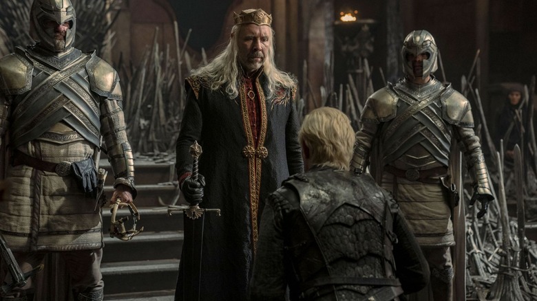 Paddy Considine and Matt Smith as King Viserys and Daemon in House of the Dragon