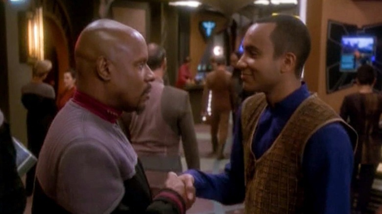Avery Brooks and Cirroc Lofton on Star Trek: Deep Space Nine