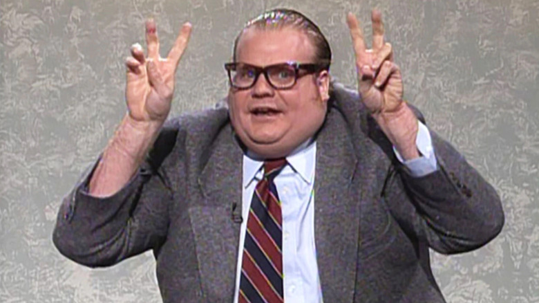 Chris Farley air quotes Saturday Night Live