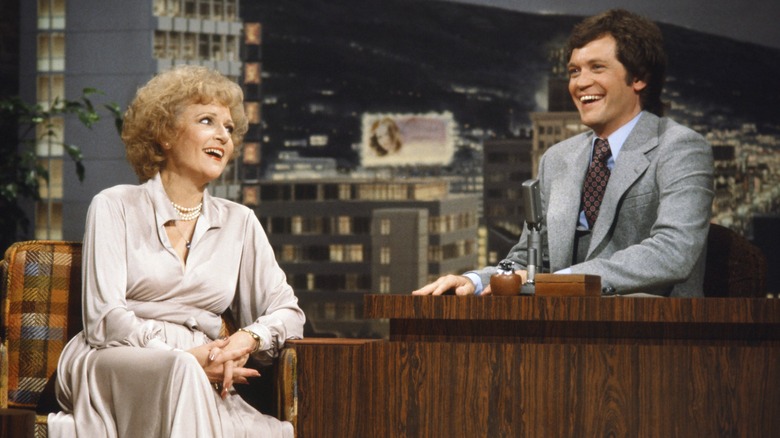 Betty White and David Letterman 