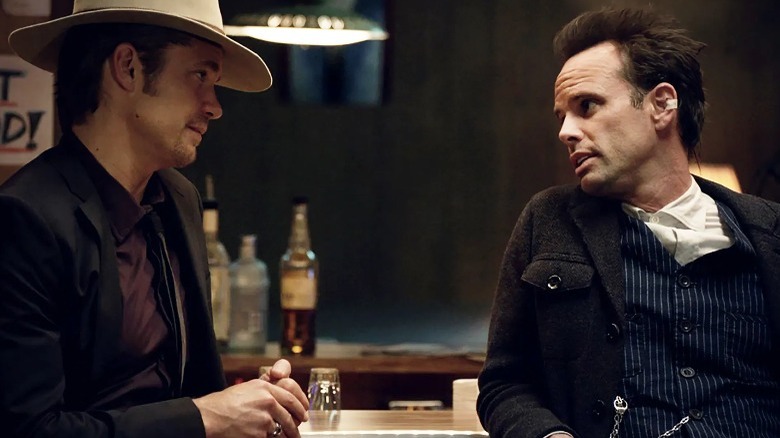 Timothy Olyphant and Walton Goggins in Justified