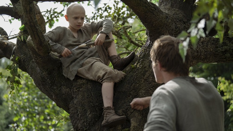 Egg up in a tree talking to Duncan in A Knight of the Seven Kingdoms