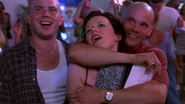 Emily Bergl as Rachel in The Rage: Carrie 2 with male ensemble 