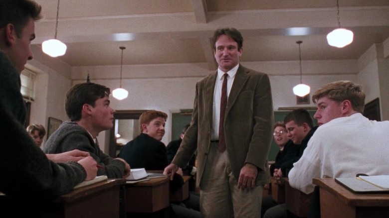 Robin Williams as Mr. Keating in Dead Poets Society