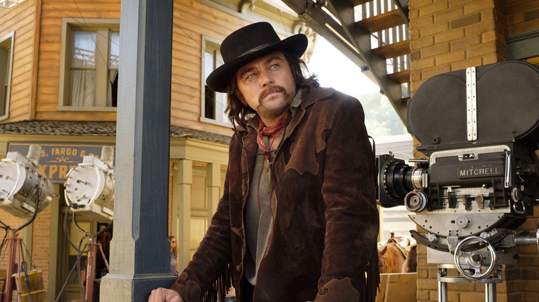 Rick Dalton on a Western lot in Once Upon a Time in Hollywood