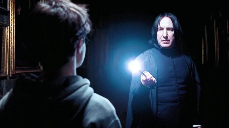 Alan Rickman as Severus Snape