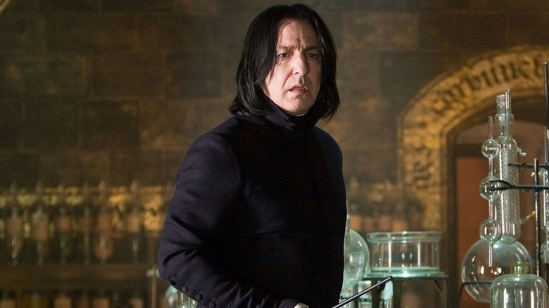 Alan Rickman as Severus Snape