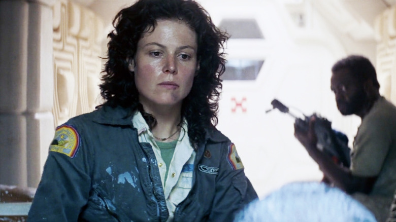 Sigourney Weaver staring Alien