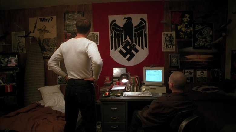 Derek Vinyard tries to reform his little brother in "American History X"