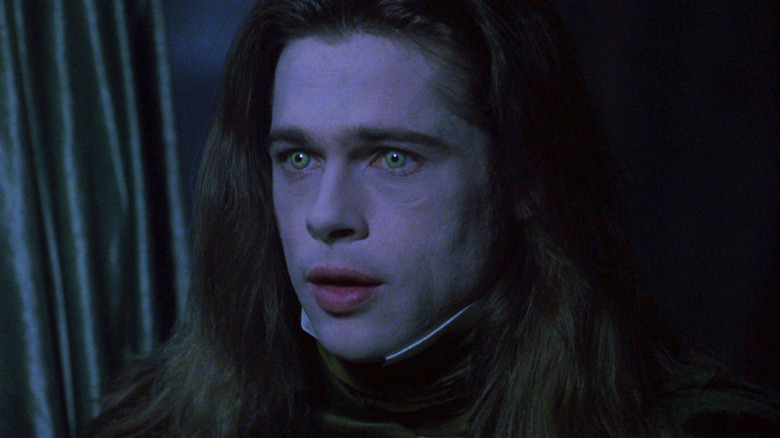 Lestat staring with bright eyes in Interview with the Vampire