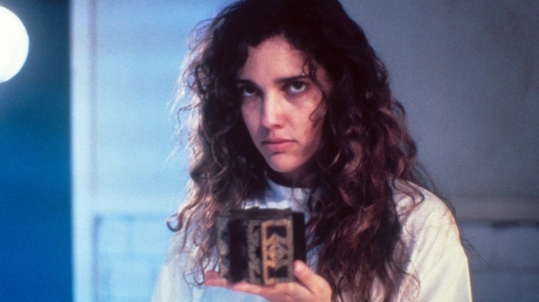 Kirsty Cotton holding the Lament Configuration in 1987's Hellraiser