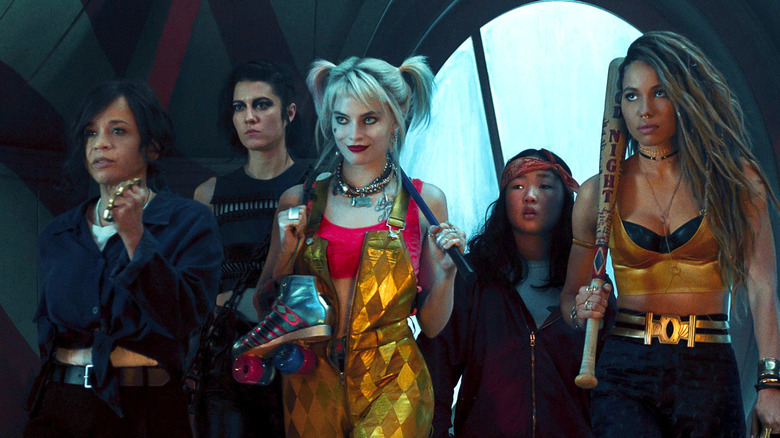 Rosie Perez, Mary Elizabeth Winstead, Margot Robbie, Ella Jay Basco and Jurnee Smollett-Bell in Birds of Prey