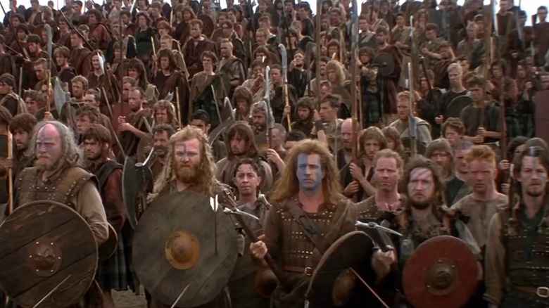 A horde of Scottish warriors