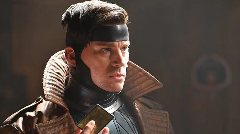Gambit looks intensely at the distance in Deadpool & Wolverine