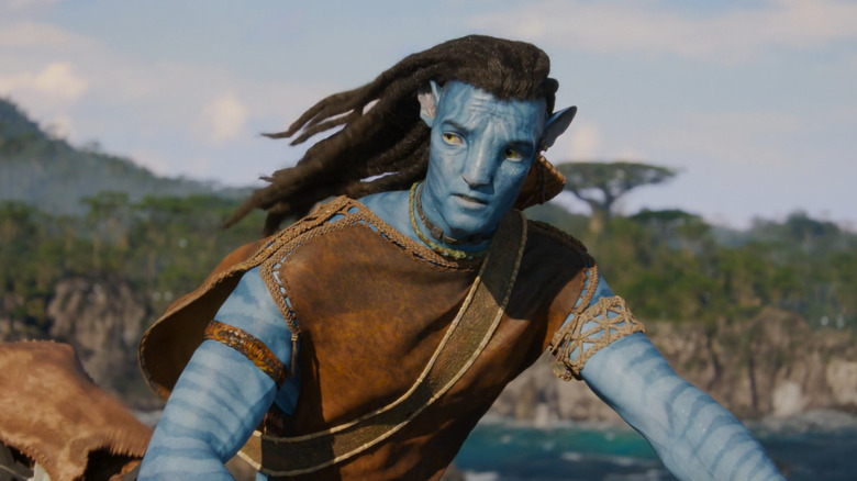 Sam Worthington as Jake Sully in Avatar: The Way of Water