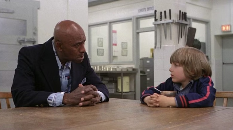 Dick and Danny talking in The Shining